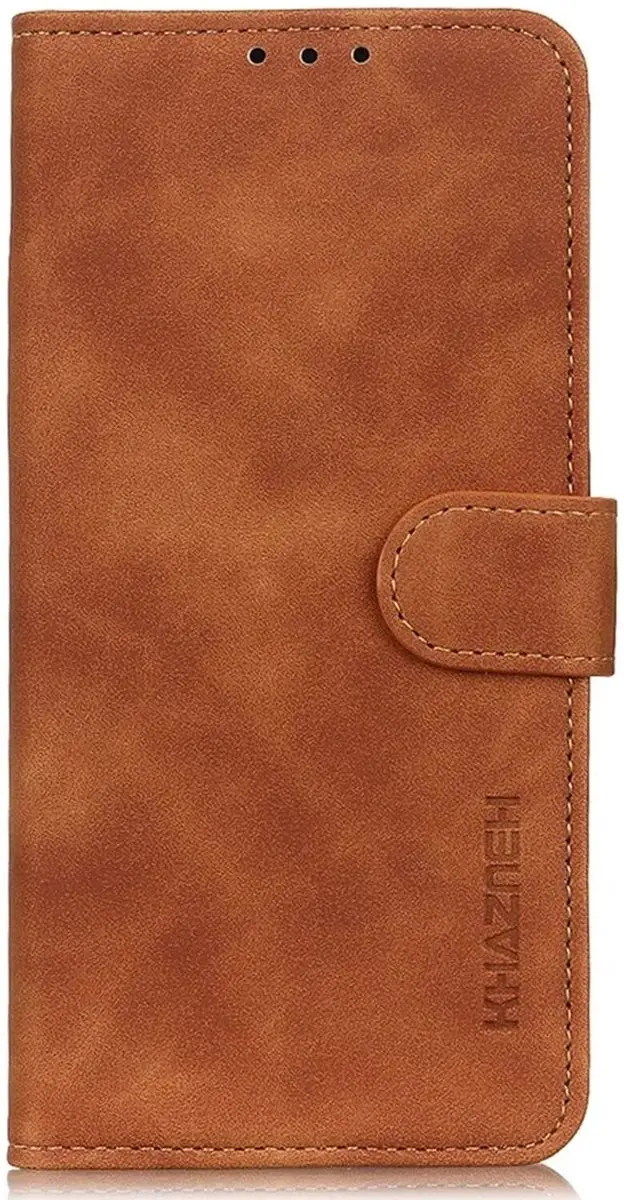 Khazneh Oppo A38 Retro Wallet Hoesje - Bruin