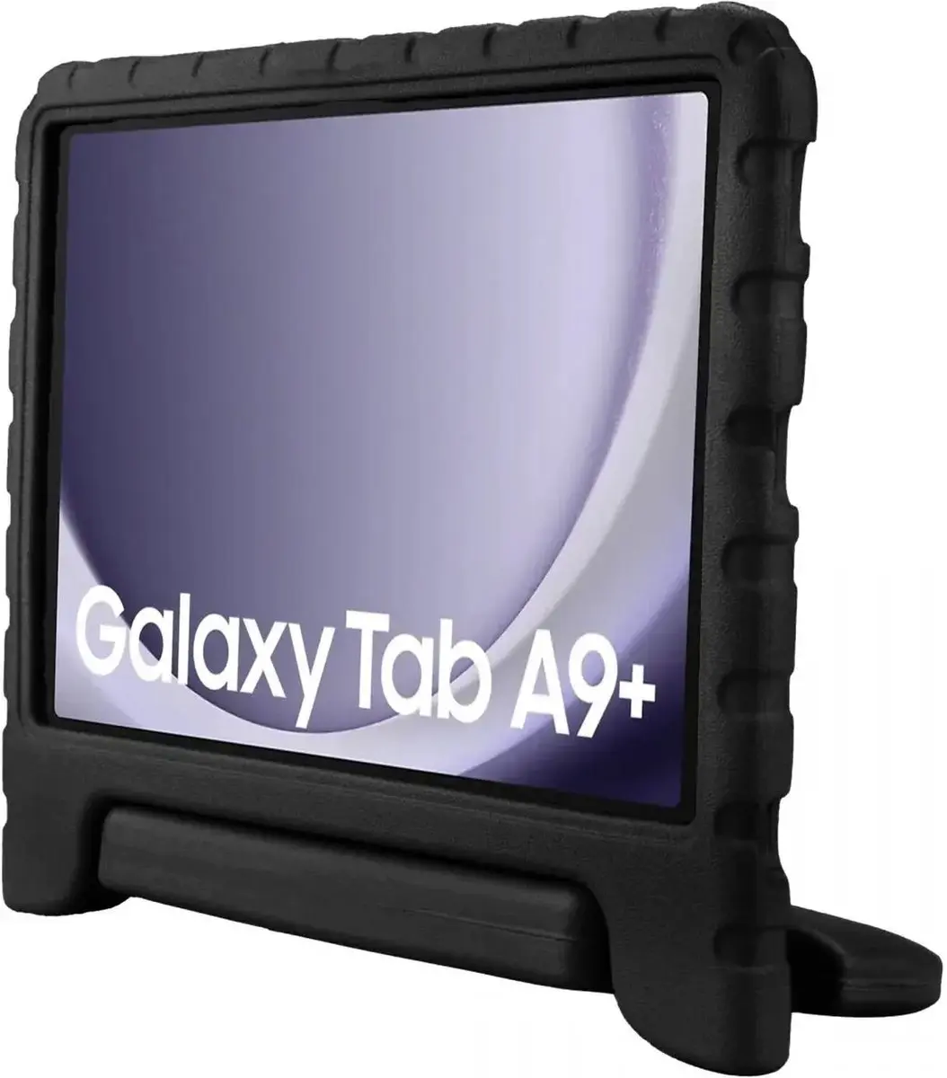 HappyCase Kinder Tablethoes Samsung Galaxy Tab A9/A11 Plus - Zwart