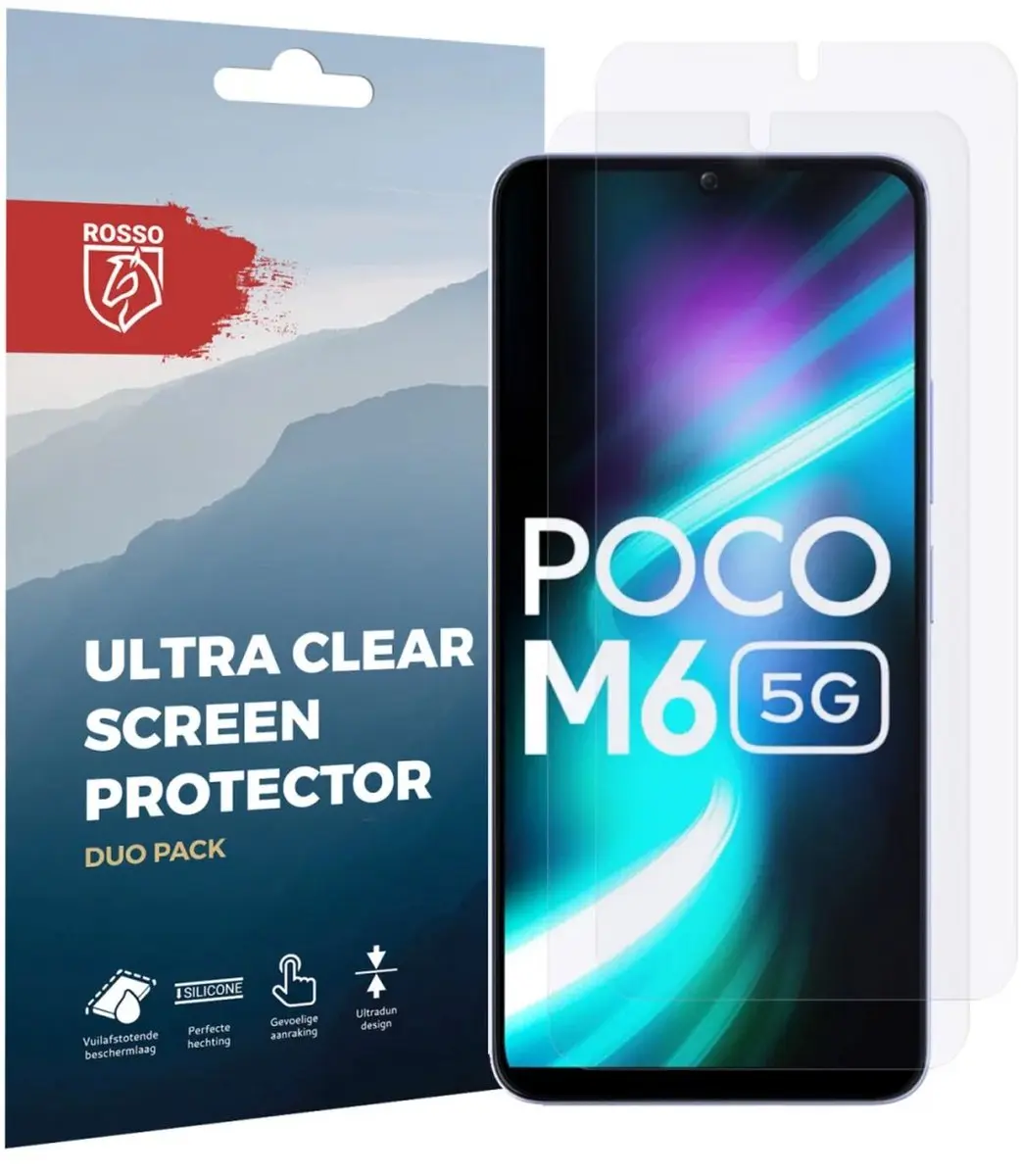 Rosso Screen Protector Ultra Clear - Xiaomi Redmi 13 2 Stuks