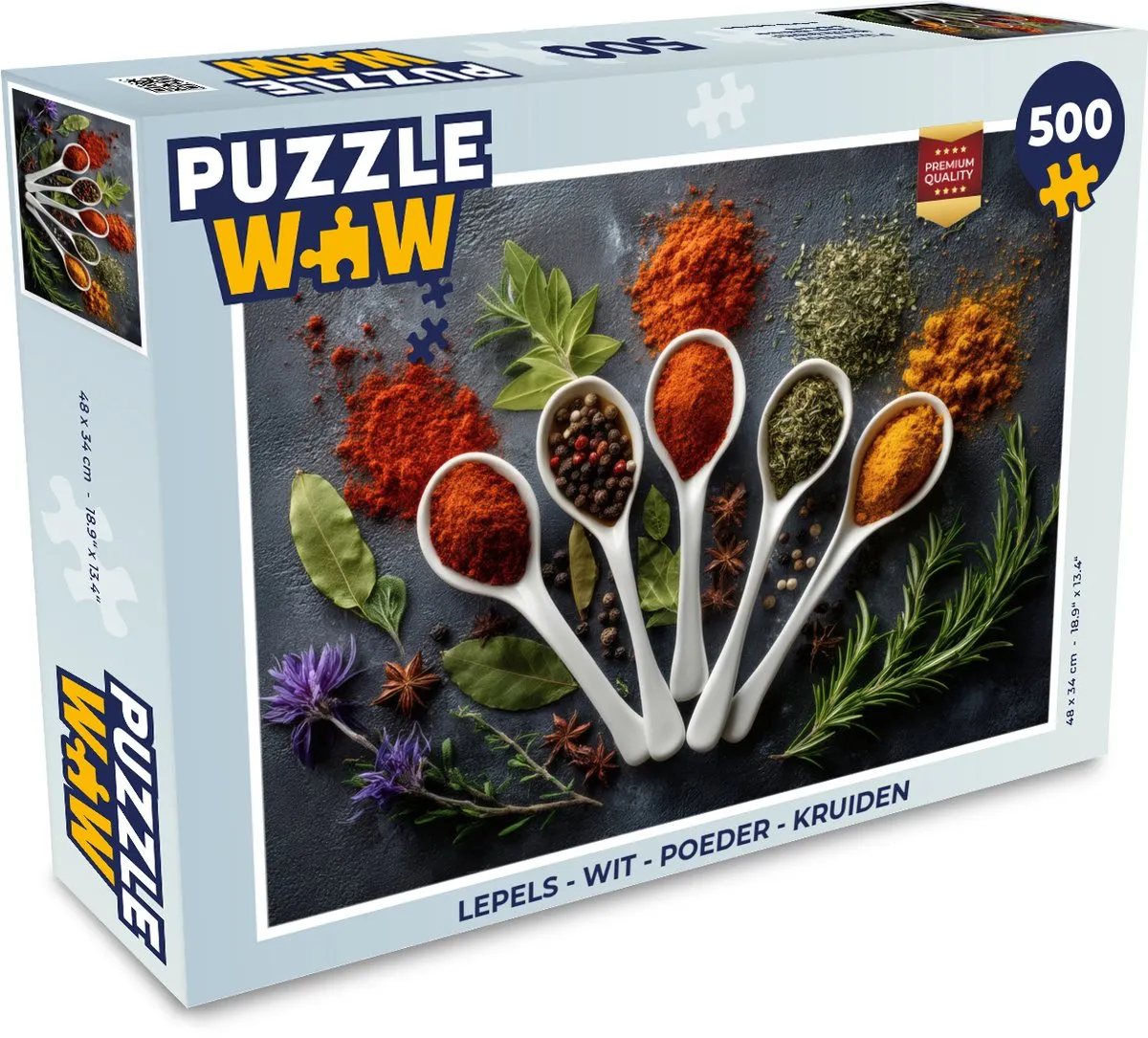 PuzzleWow Lepels Kruiden Puzzel 500 Stuks