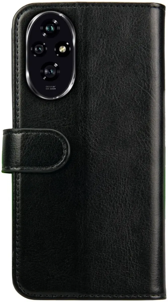Rosso Element Wallet Book Case 195002 - Honor 200 Pro - 3 Pasjes - Zwart
