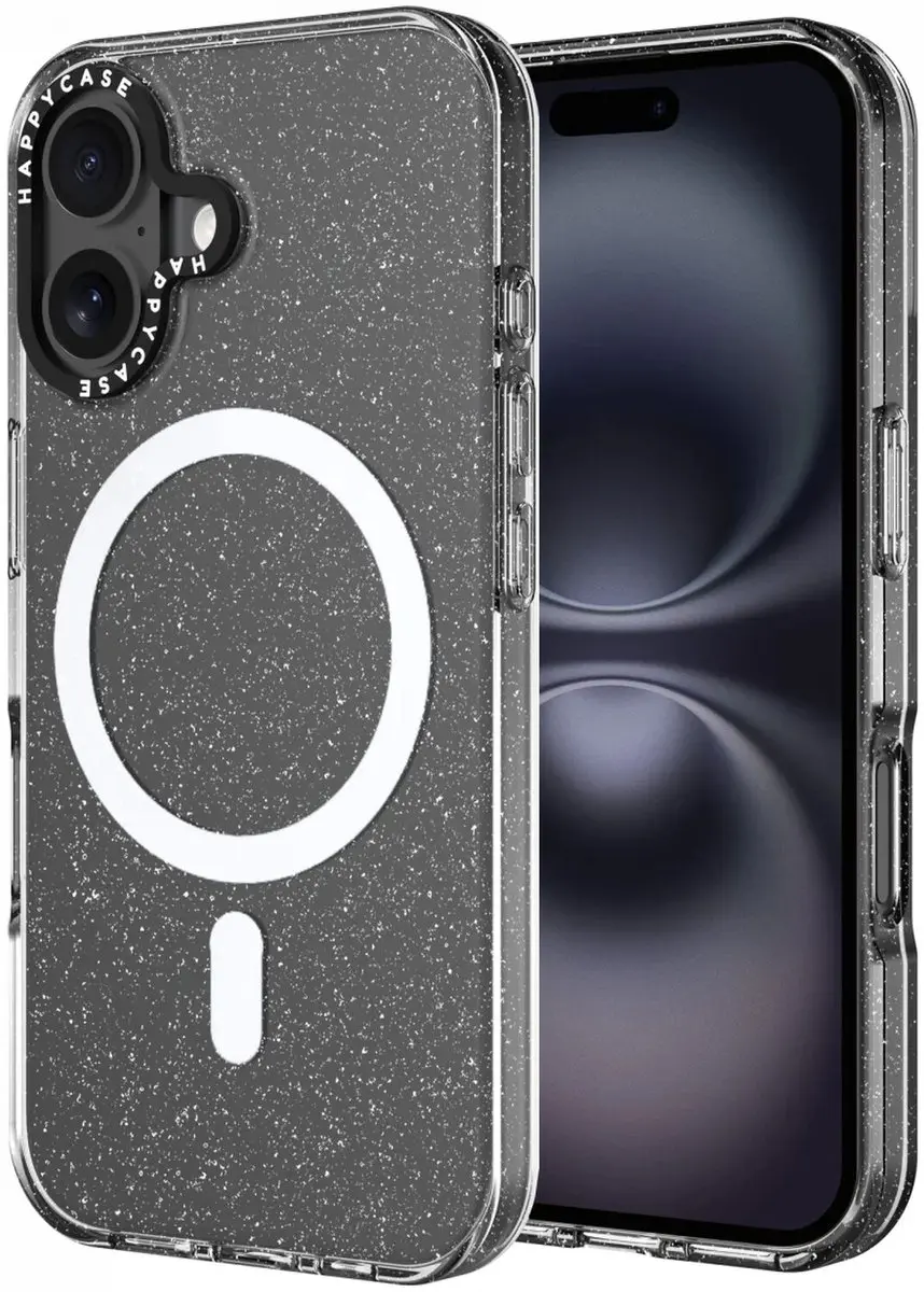 HappyCase Joy Hoesje iPhone 16 - Sparkle Glitter - MagSafe