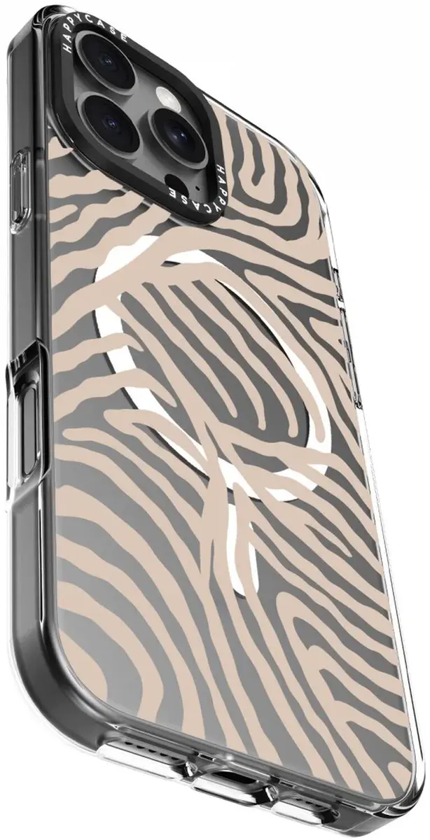 HappyCase Joy Hoesje iPhone 16 Pro - MagSafe - Safari Tiger Print