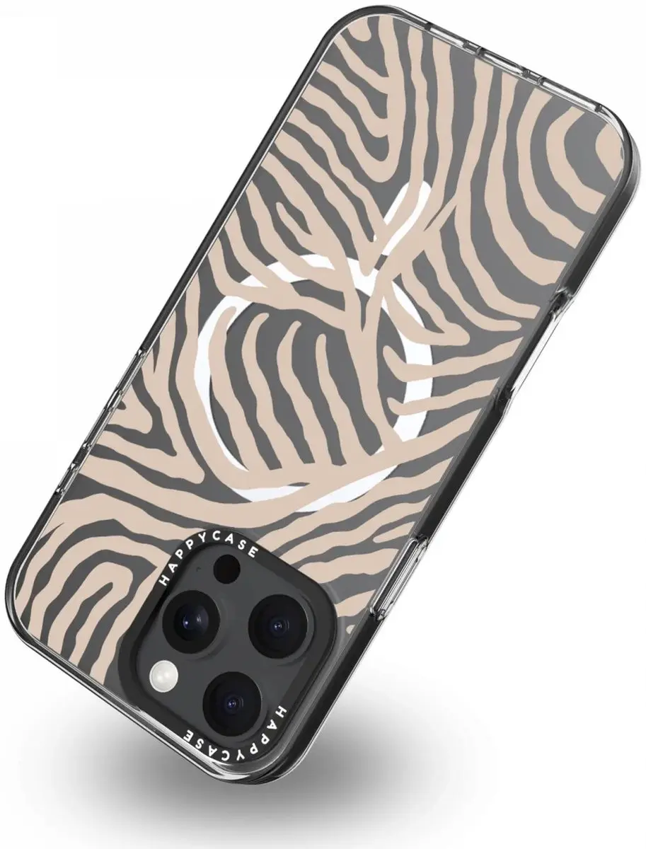 HappyCase Joy Hoesje iPhone 16 Pro - MagSafe - Safari Tiger Print