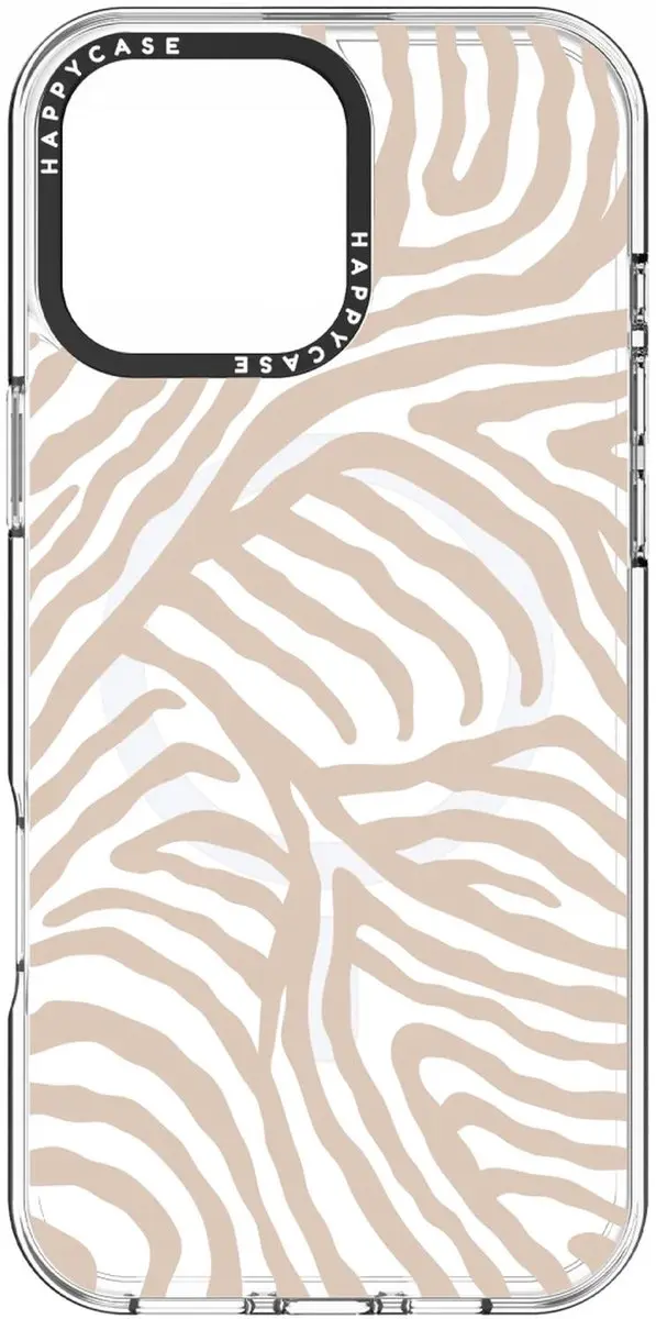 HappyCase Joy Hoesje iPhone 16 Pro - MagSafe - Safari Tiger Print