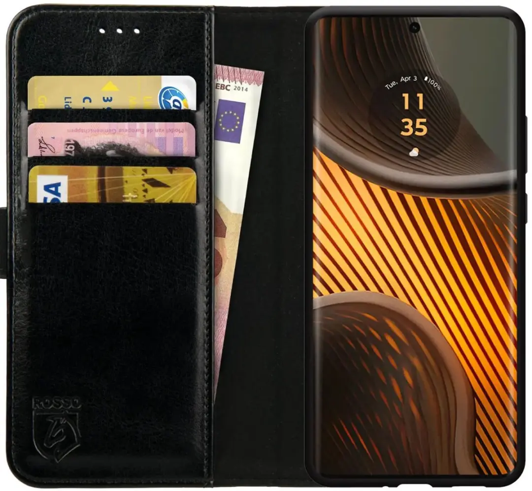 Rosso Element Wallet Book Case Motorola Edge 50 Ultra