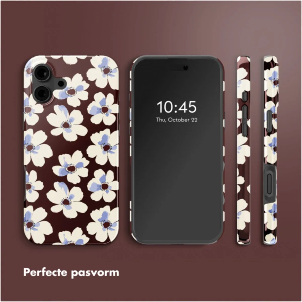 Selencia Hoesje iPhone 16 Choco Flower Pop - MagSafe - afbeelding 6 van 6