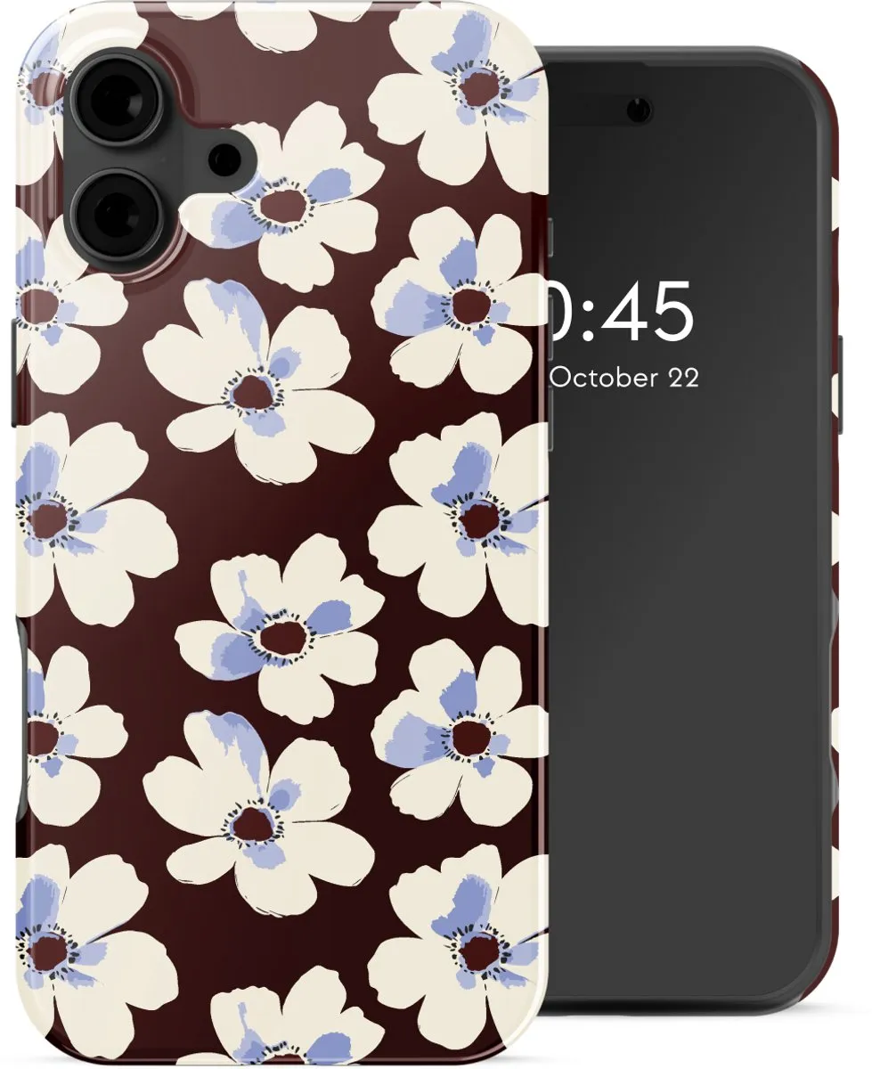 Selencia Hoesje iPhone 16 Choco Flower Pop - MagSafe