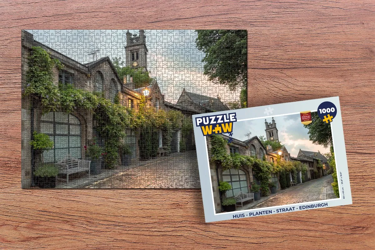 PuzzleWow Edinburgh Legpuzzel 1000 Stuks - Multicolor