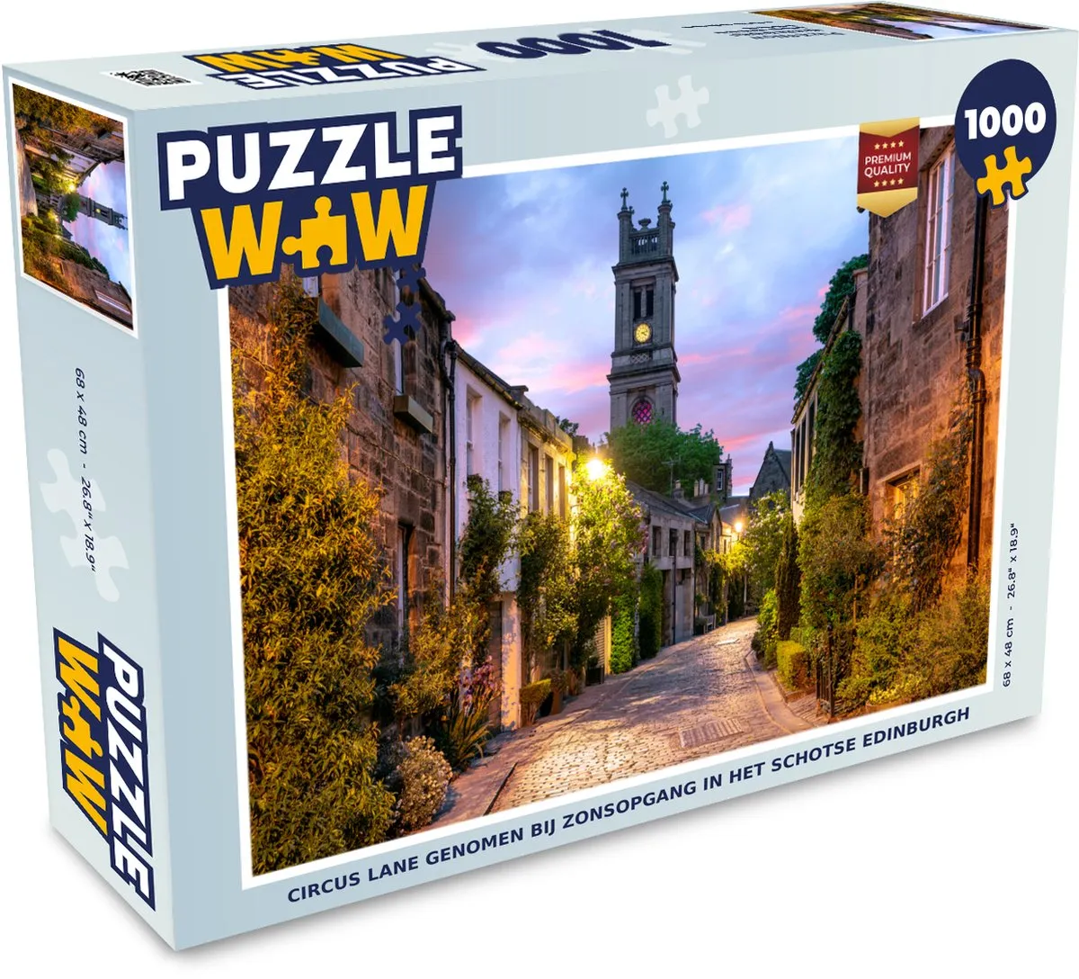 PuzzleWow Edinburgh Legpuzzel 1000 Stuks - Multicolor