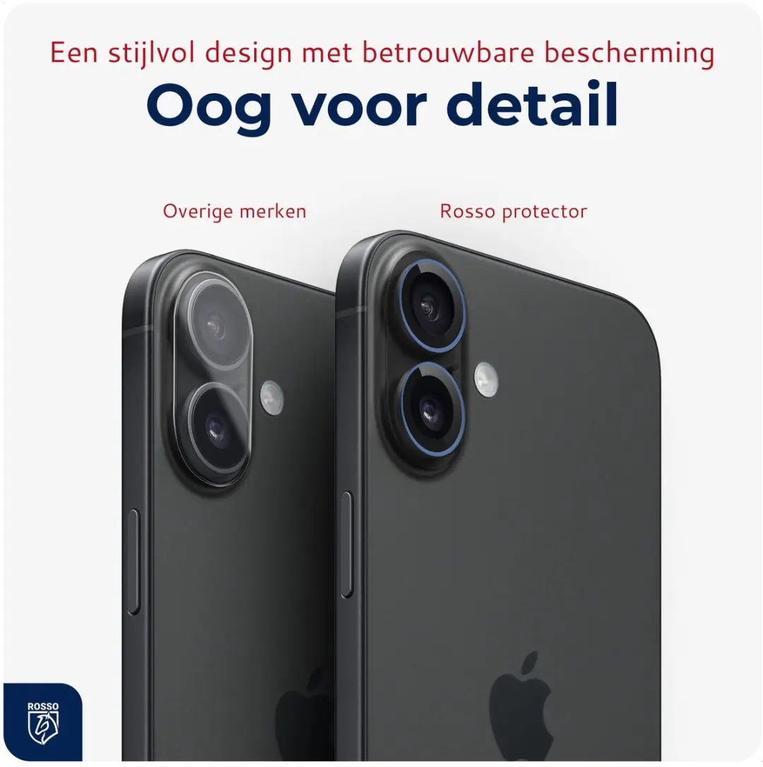 Rosso iPhone 17 Cameralensbeschermer Blauw