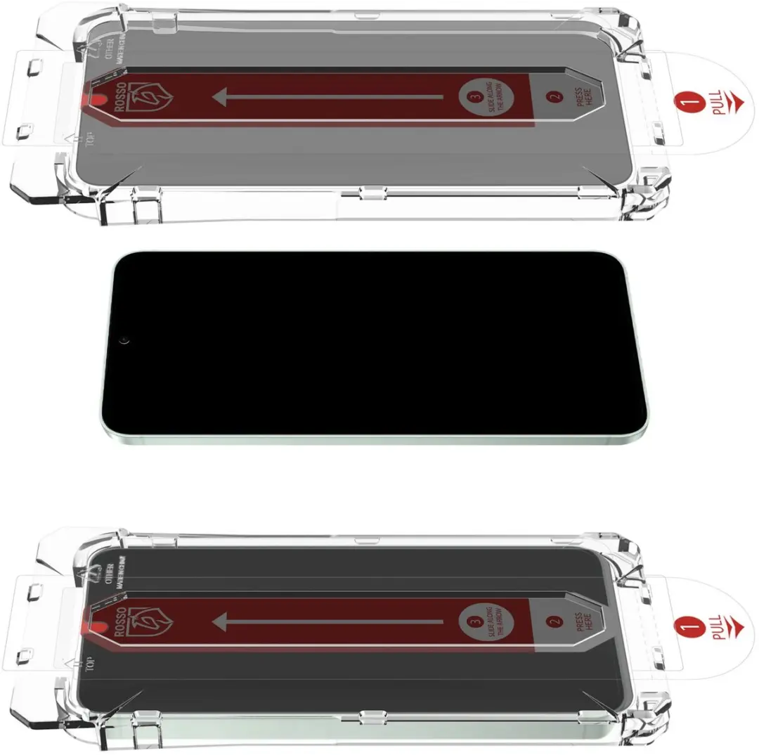 Rosso Privacy Screen Protector Samsung Galaxy S26 Plus 9H Glas - Installatietray