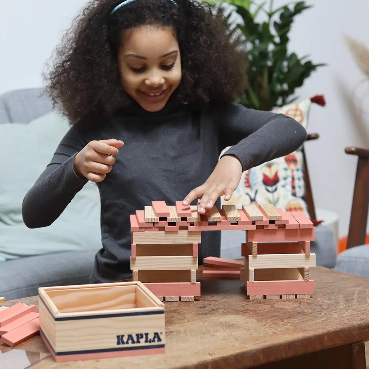 KAPLA Constructiespeelgoed Roze - 40 Plankjes