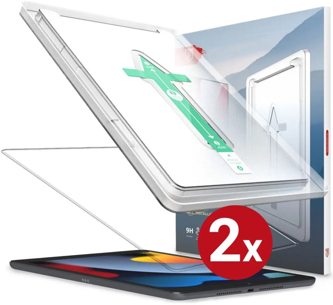 Rosso Screenprotector 244920 - 2 Stuks - iPad Pro 11/Air 10.9 - 9H Glas - Transparant/Red