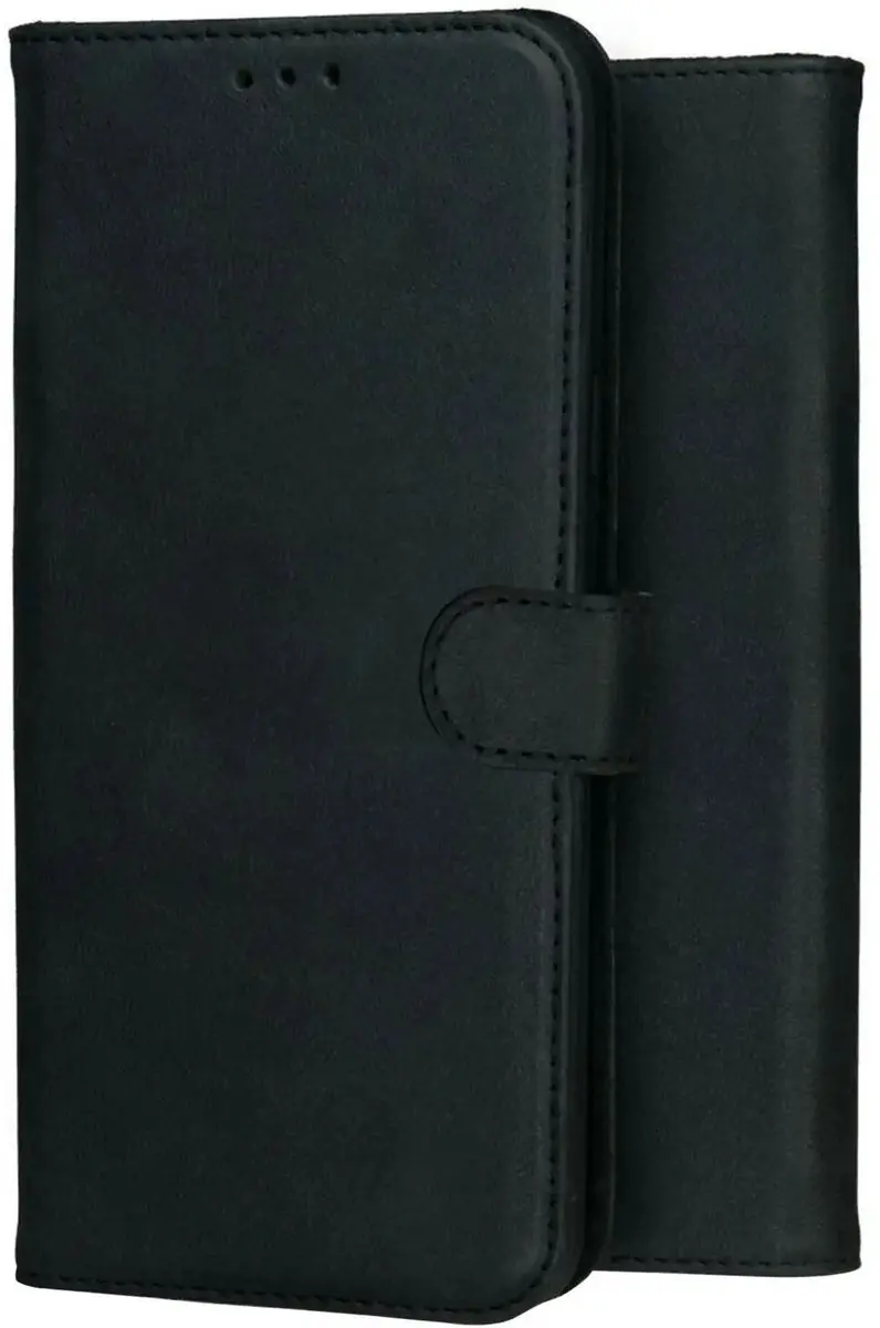 Rosso Deluxe Echt Leer Hoesje OnePlus Nord 6 - 3 Pasjes - Zwart