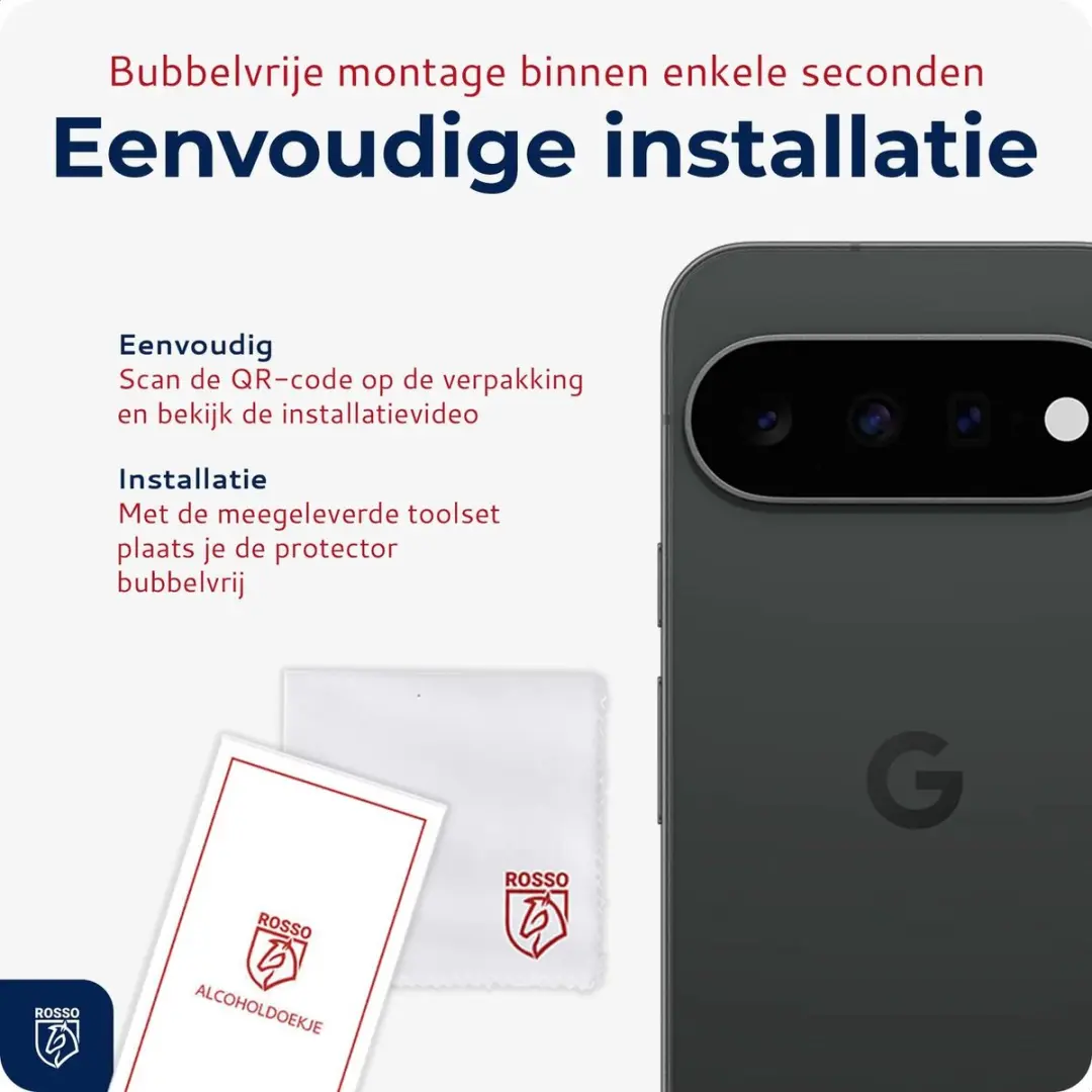 Rosso Camera Protector Google Pixel 11 Pro XL - Ultra Dun Glas - Zwart
