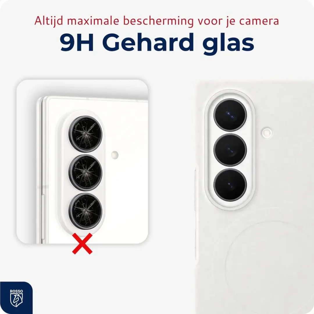 Rosso Camera Frame Protector Zwart - 9H Tempered Glass - Samsung Galaxy Z Fold8 Ultra