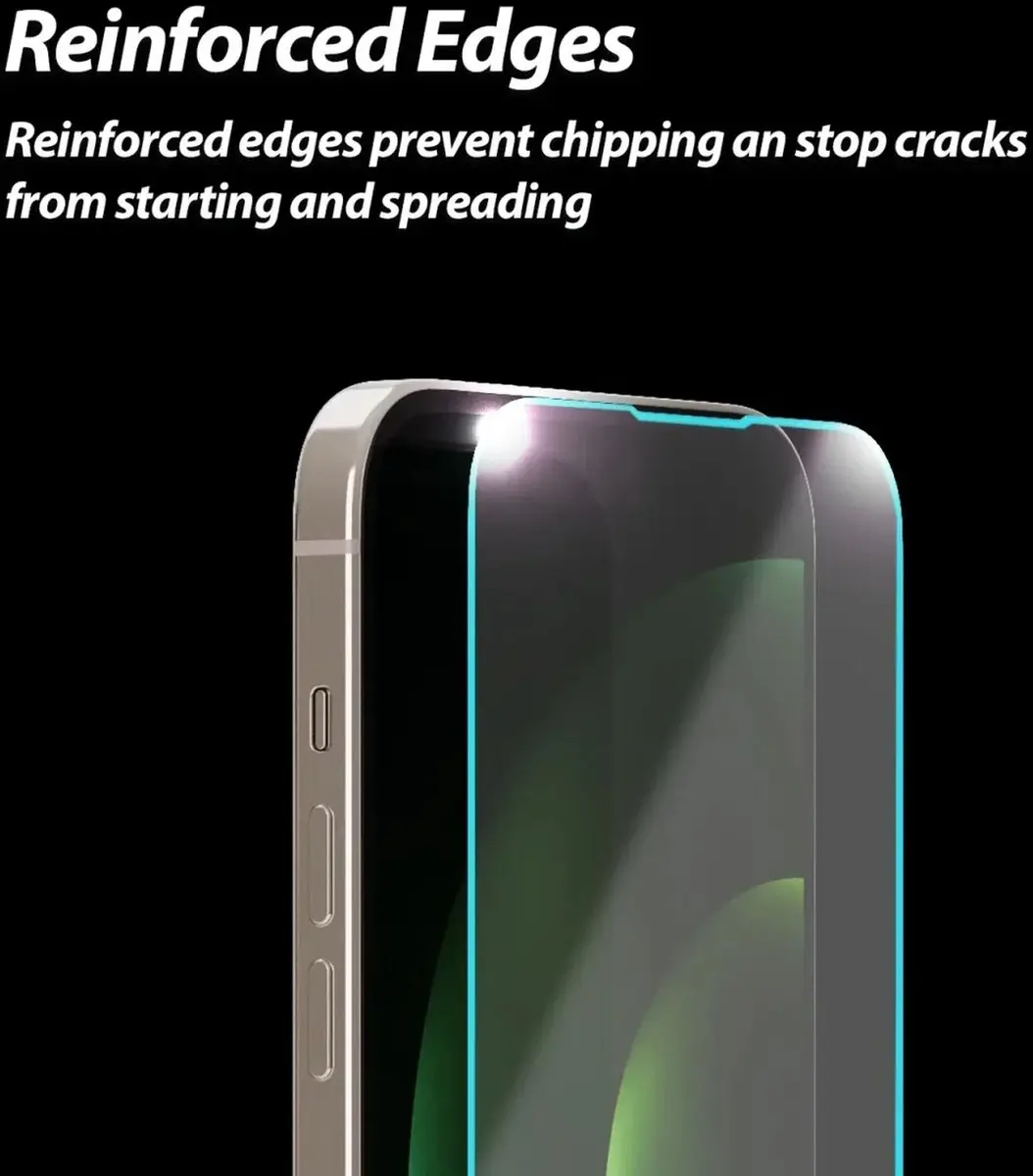 Whitestone Dome Glass iPhone 15/16 Plus - Full Cover - 2 Stuks
