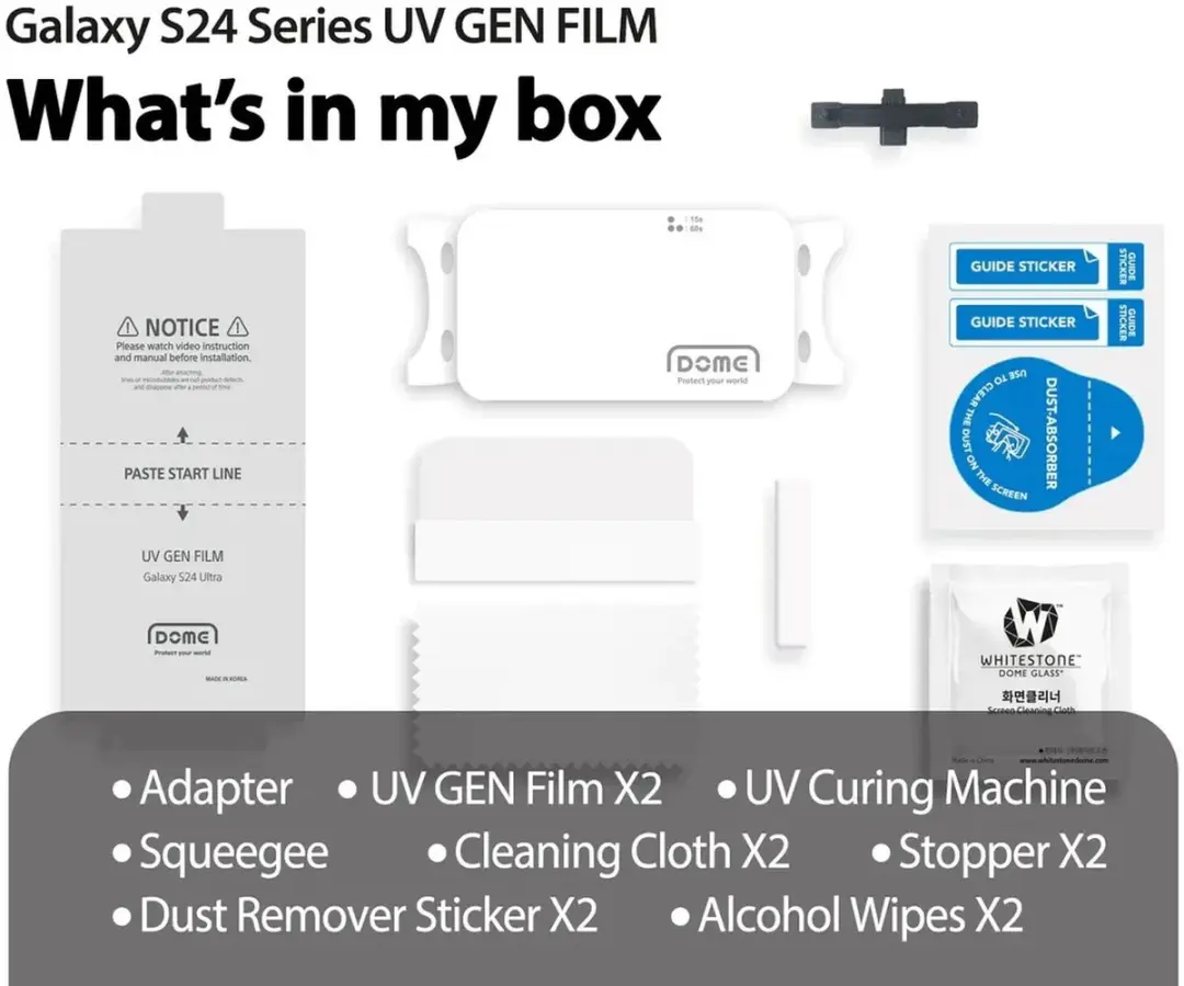 Whitestone UV Gen Screen Protector Samsung Galaxy S24 Ultra - 2 Stuks