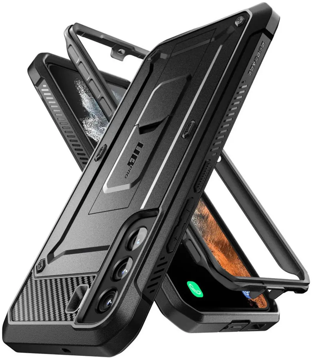Supcase Backcase Hoesje Samsung Galaxy S22 - Zwart