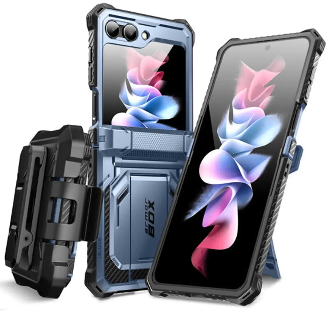 Supcase Armorbox 10788 Hoesje Galaxy Z Flip5 - Blauw