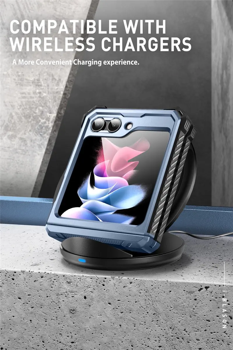 Supcase Armorbox 10788 Hoesje Galaxy Z Flip5 - Blauw