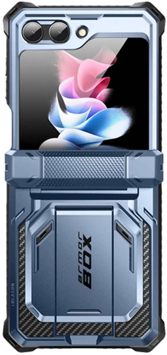 Supcase Armorbox 10788 Hoesje Galaxy Z Flip5 - Blauw