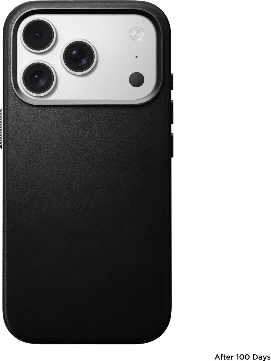 NOMAD Traditional Lederen Hoesje iPhone 17 Pro - Zwart