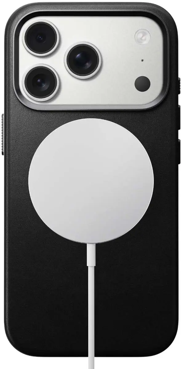 NOMAD Traditional Lederen Hoesje iPhone 17 Pro - Zwart
