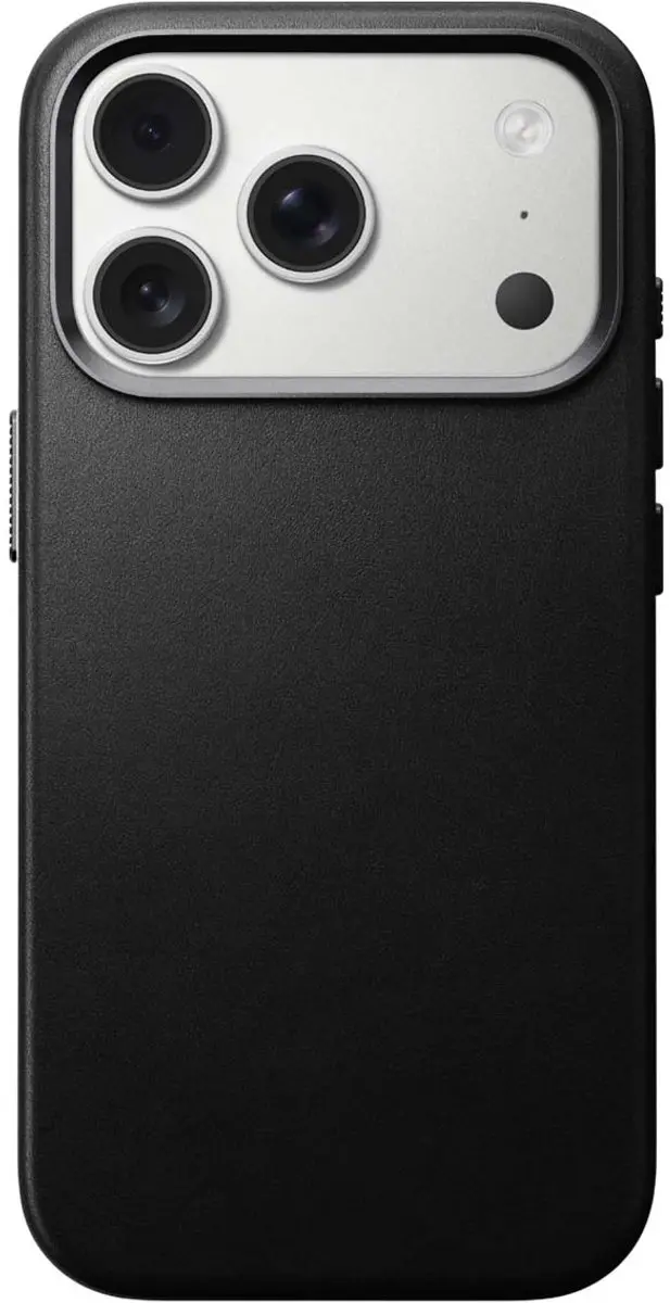 NOMAD Traditional Lederen Hoesje iPhone 17 Pro - Zwart