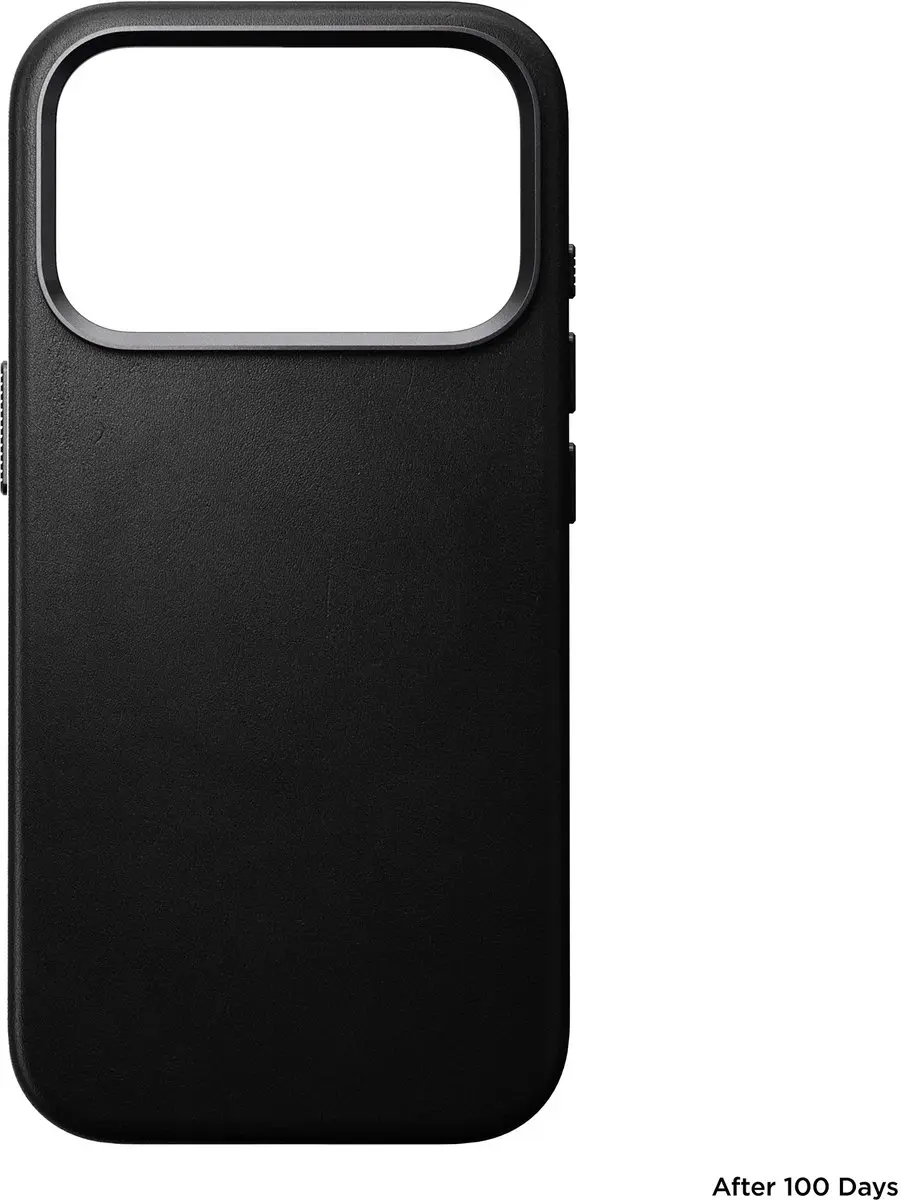 NOMAD Traditional Lederen Hoesje iPhone 17 Pro - Zwart