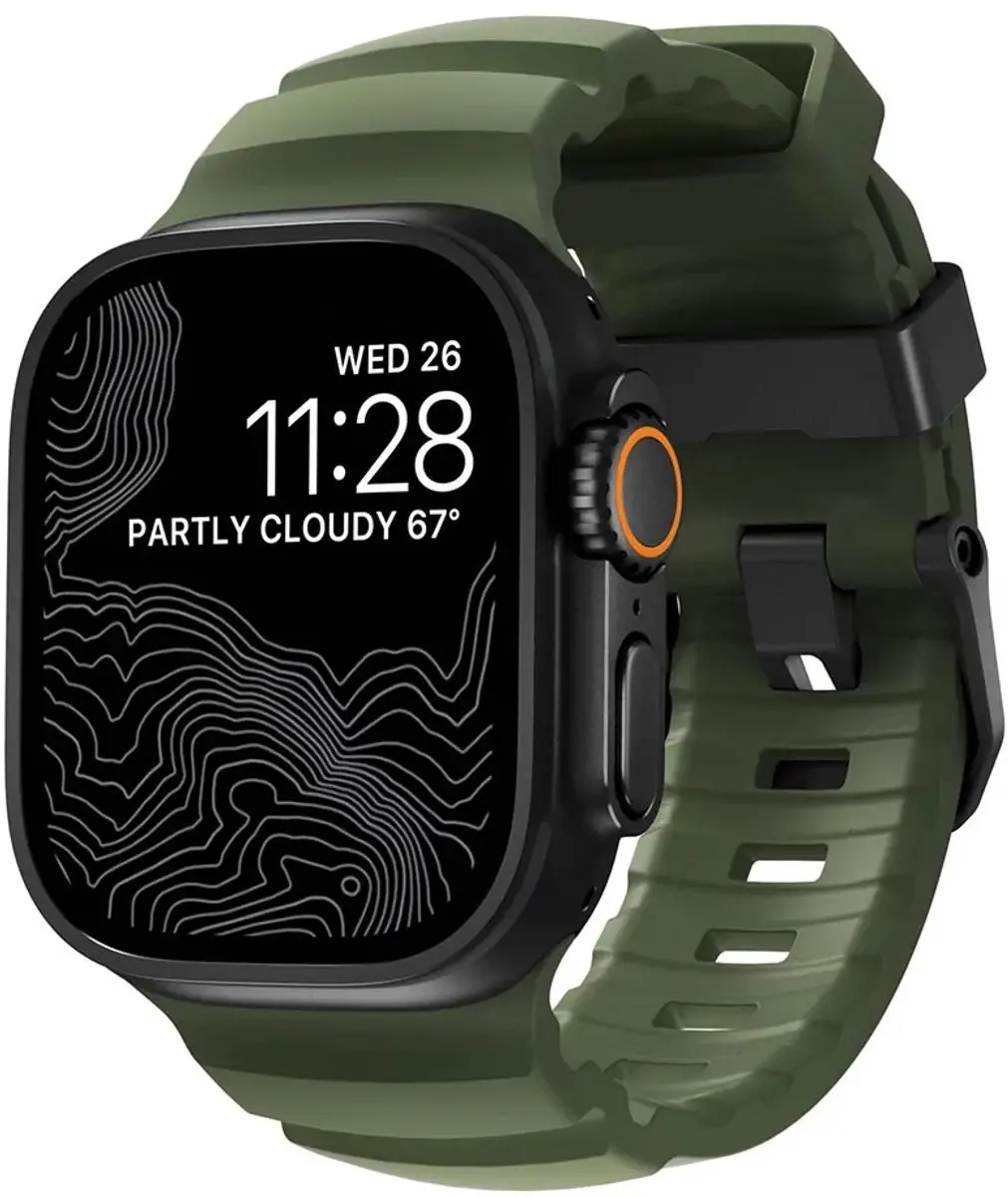 NOMAD Rocky Point Horlogeband - Groen - 45/46/49mm