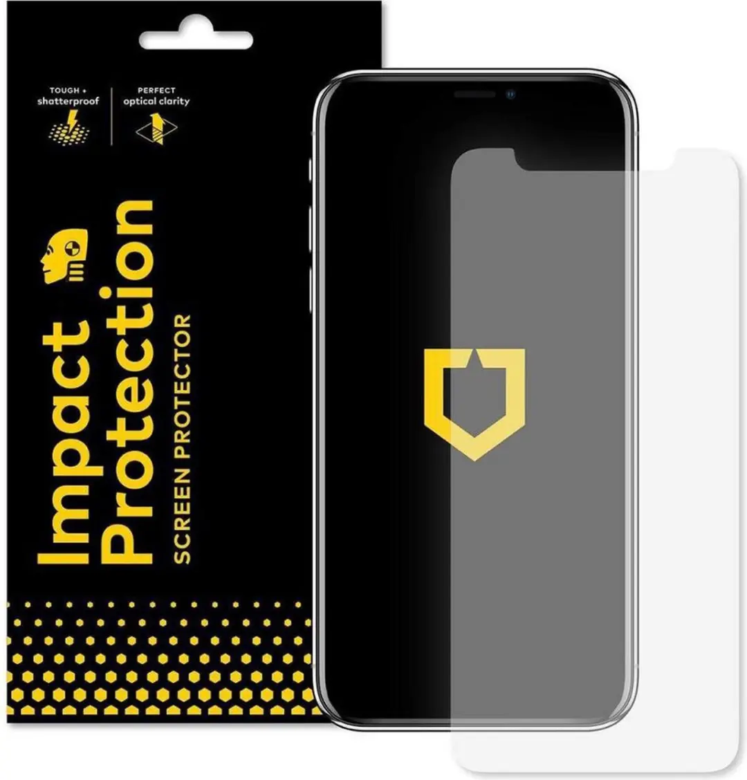 RhinoShield Impact Resistant Screen Protector for iPhone 11 Pro Front and Back
