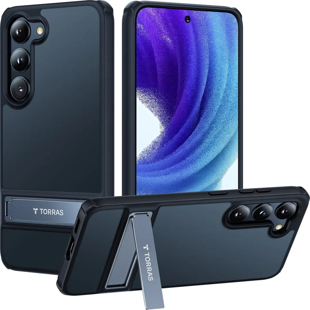 Torras geschikt voor Samsung Galaxy S23 Plus Kickstand & Soft rand hoesje