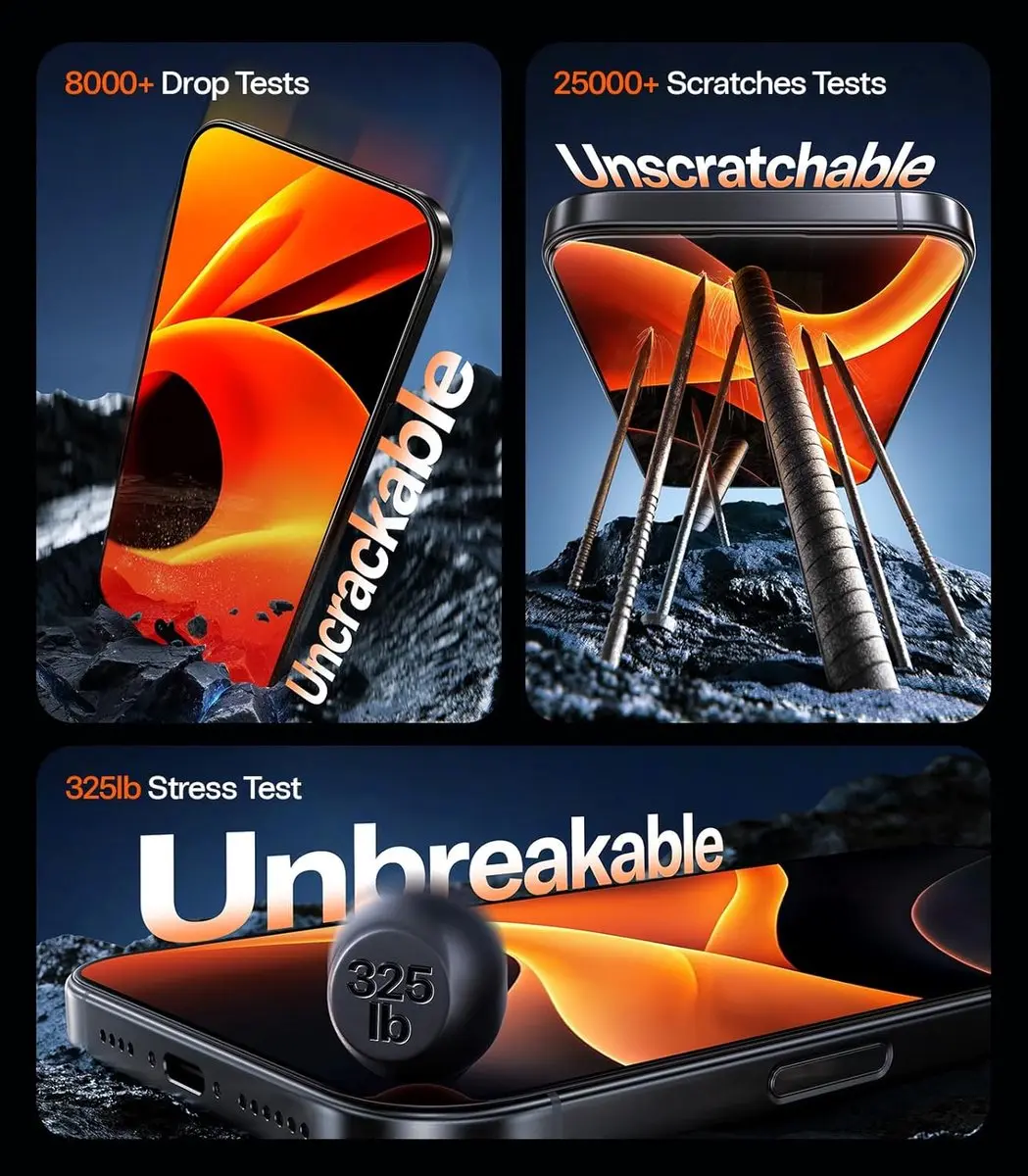 Torras OrigArmor 9H+ Glas iPhone 17 Pro Max - Anti-reflectie