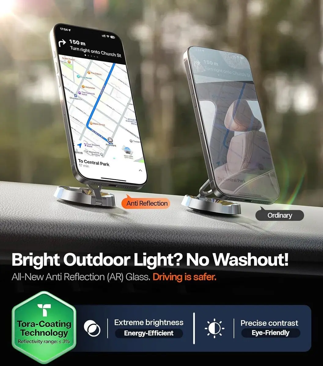 Torras OrigArmor 9H+ Glas iPhone 17 Pro Max - Anti-reflectie