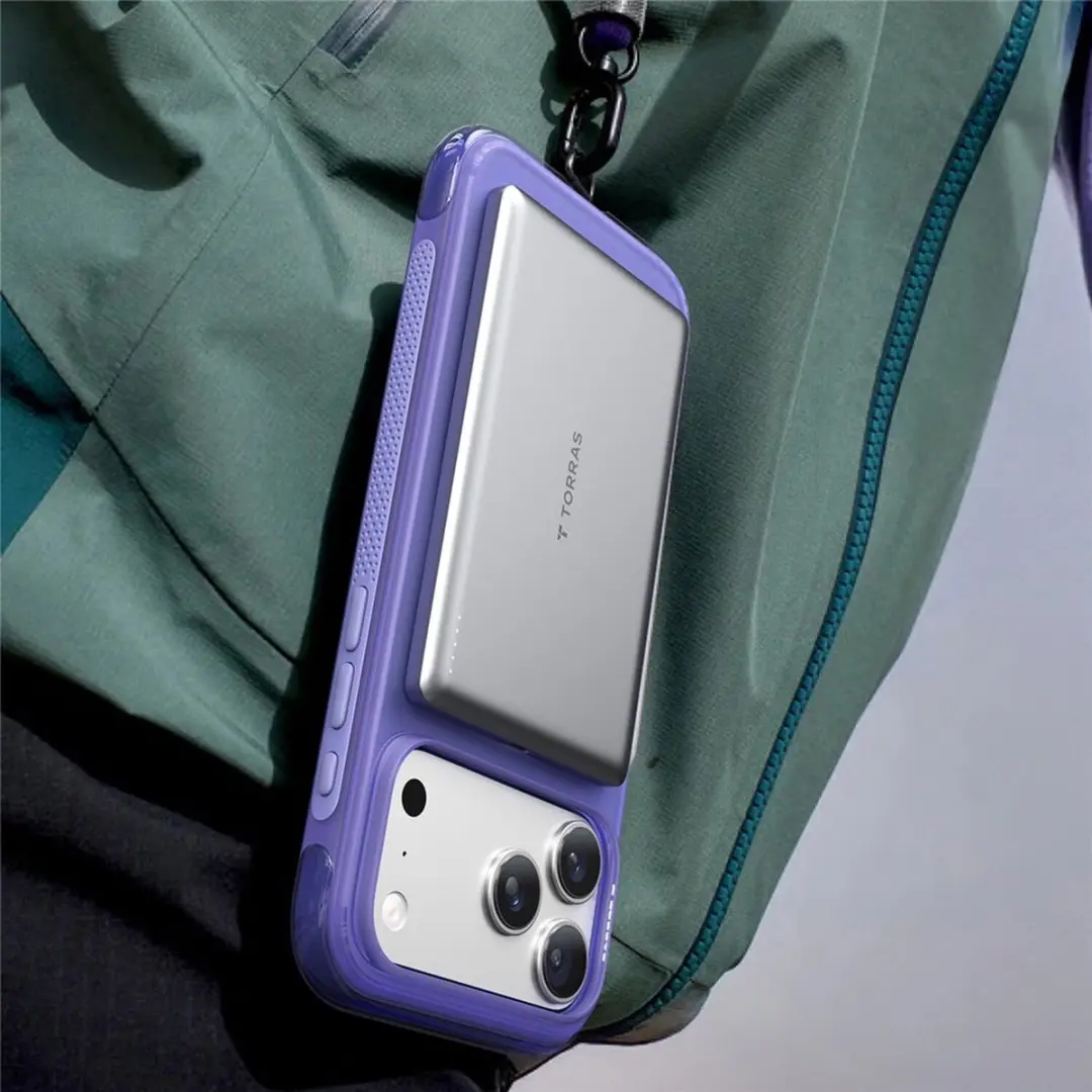 Torras Ostand O3 Air Spin Hoesje iPhone 17 Pro - Groen