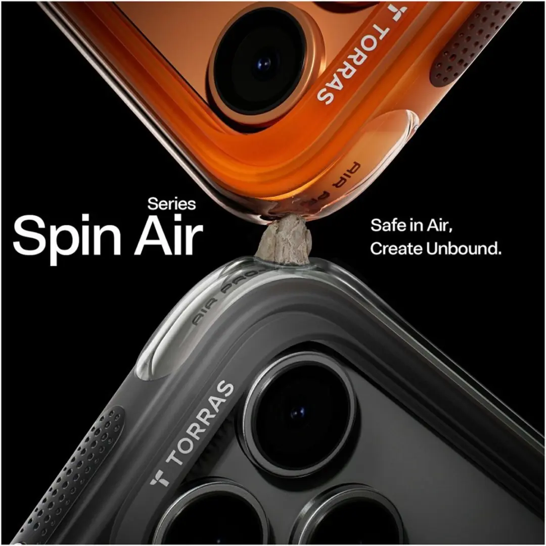 Torras Ostand Q3 Air Hoesje iPhone 17 Pro Max - MagSafe - Zwart