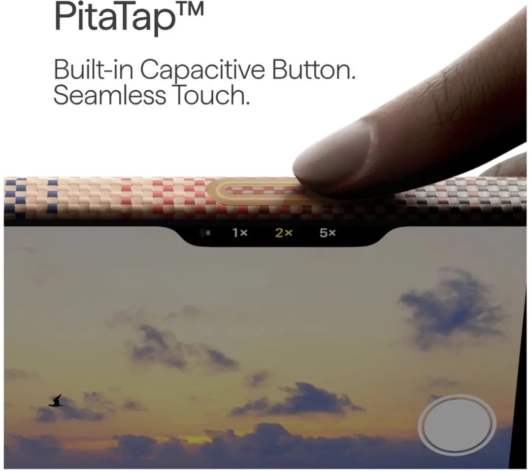 Pitaka Ultra-Slim Hoesje iPhone 17 - 600D Aramidevezel - Sunset Rood