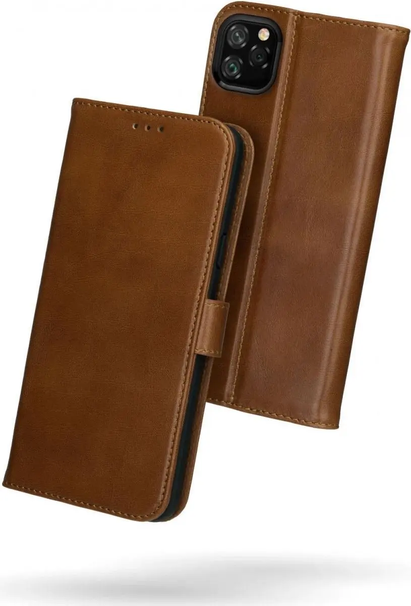 Rosso Deluxe Book Case iPhone 11 Pro - 3 Pasjes Bruin