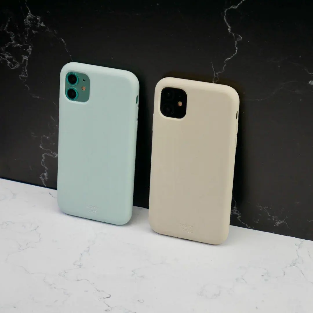HappyCase Siliconen Hoesje iPhone 11 - Beige