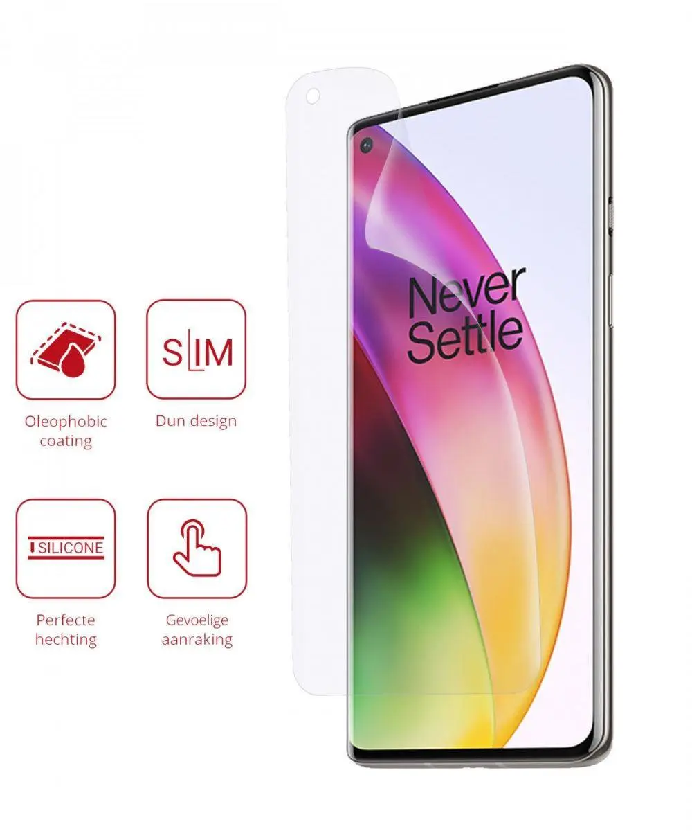 Rosso Screen Protector Ultra Clear - OnePlus 8 - 2 Stuks