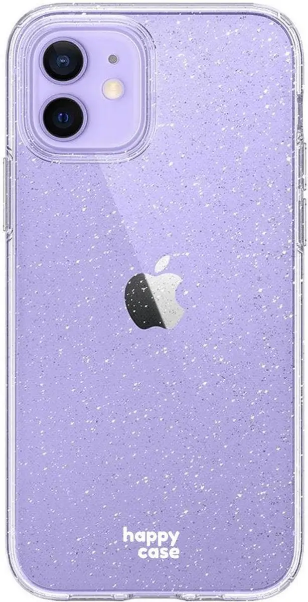HappyCase iPhone 12/12 Pro TPU Glitter Hoesje