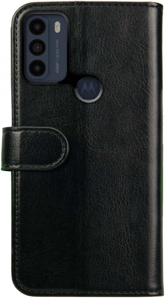 Rosso Element Book Case Wallet Moto G50 - 3 Pasjes - Zwart