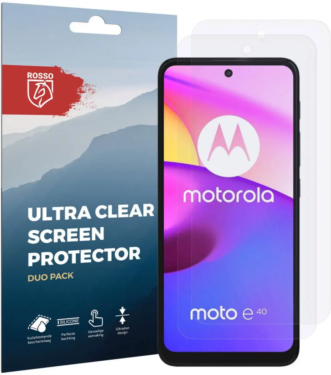 Rosso Motorola Moto E30/E40 Ultra Clear Screen Protector - 2 Stuks