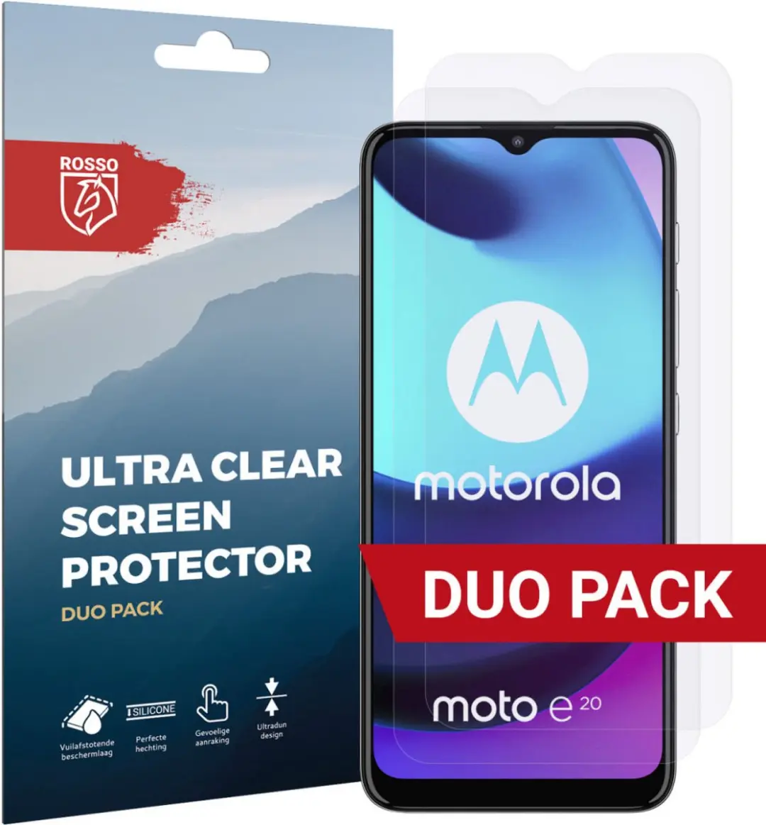 Rosso Screen Protector Ultra Clear voor Motorola Moto E20