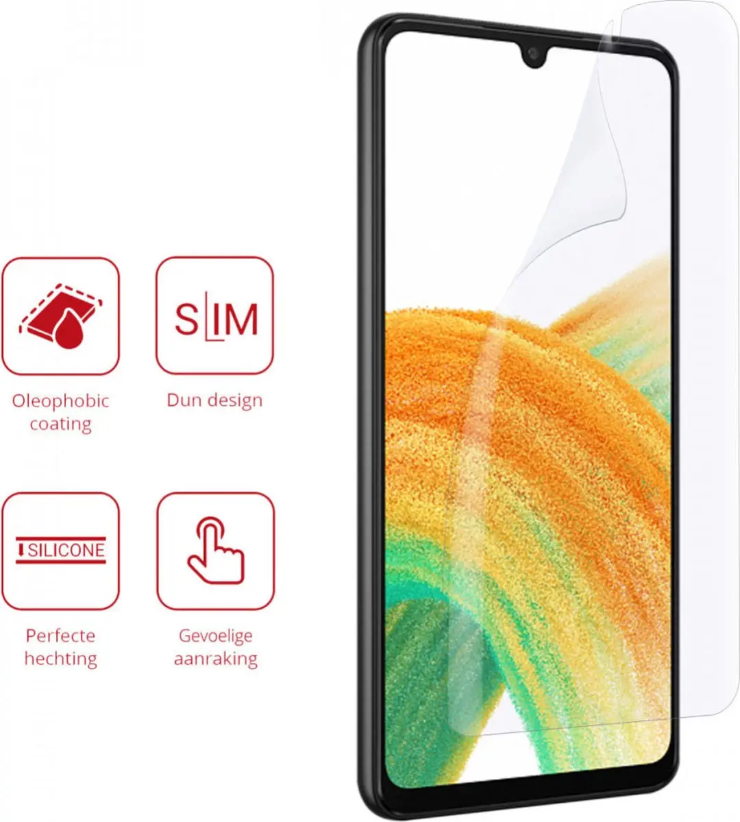 Rosso Ultra Clear Screen Protector Samsung Galaxy A33 - 2 Stuks