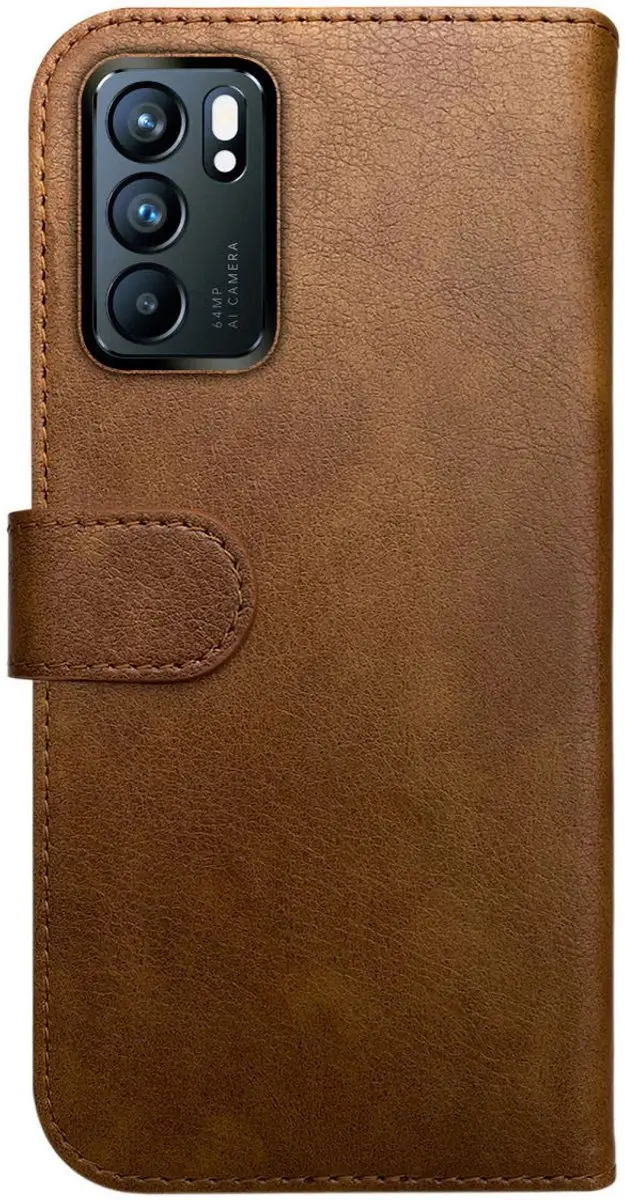 Rosso Element Book Case Wallet Oppo Reno 6 5G - 3 Pasjes - Bruin