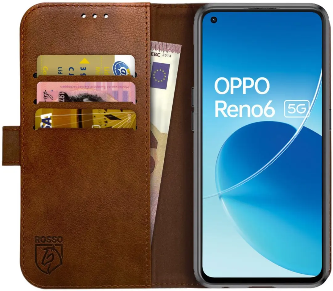 Rosso Element Book Case Wallet Oppo Reno 6 5G