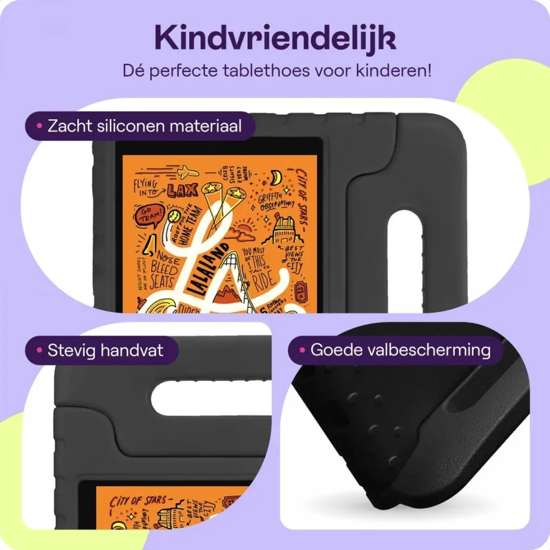 HappyCase Kinder Tablethoes iPad Mini 7.9" - Zwart